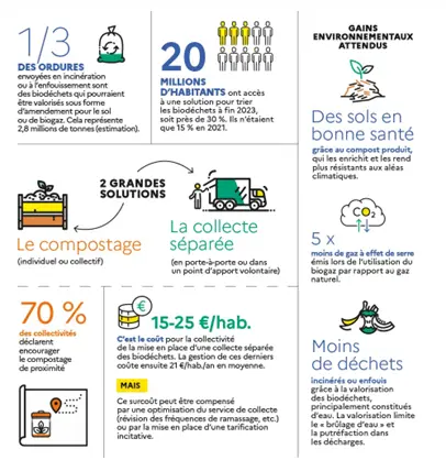 Schéma tri des biodéchets par les collectivités